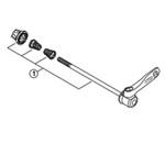 Y2ZB98030 クイック軸組立品(133mm/ブラック) SHIMANO(シマノ)