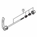 Y4D298060 クイック軸組立品(133mm/ブラック) SHIMANO(シマノ)