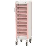 KC-500-01S 与薬カート(1Week・9床用) KC-500-01S(ヨヤクケース8カセ ピンク ケルン