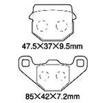 二輪車用ブレーキパッド NTB