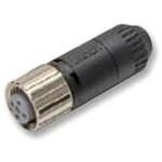 丸型防水コネクタ(M12)組立コネクタ ソケット(圧着タイプ/はんだタイプ) XS2 omron(オムロン)