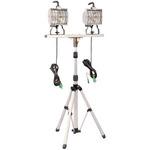 ハロゲンライト500W 2灯式軽量三脚仕様5m(アース付) 日動工業