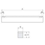 SURF ステンレスラック(両端面加工) KHK(小原歯車工業)