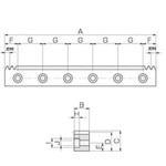 SURFD ステンレスラック(両端面・取付穴加工) KHK(小原歯車工業)