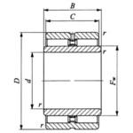 旋削形ニードルベアリング GTRI IKO(日本トムソン)