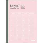 ロジカルダイアリー2026月間ノートタイプA/A5 ナカバヤシ