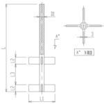 パドル型二段式撹拌棒 旭製作所