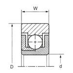 AS-608ZZ-2 鋼製ベアリング AS TYPE7 トックベアリング(TOK)