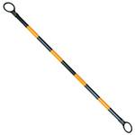 Wコーン専用コーンバー 1.5m 黄黒 大リング 安全興業