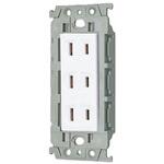 WTL130349W アドバンスシリーズ トリプルコンセント 絶縁枠付 セラミックホワイト Panasonic(パナソニック)