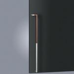 【オーダー】ドアハンドル 角型 振り出しタイプ ユニウッド(積層強化木) T1134 UNION(ユニオン)