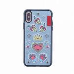 I8EMB-LB507 iPhone XS/iPhone X シェルケース/ハンドメイド刺繍/Kaleidoscope /Gypsy Skinarma