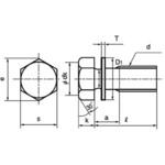 小形六角トリーマP=1(JIS W組込)(鉄/亜鉛黒)(小箱) 大阪魂
