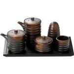 0902-0062 焼締楊枝入 カネ大白木屋