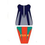 2089L シートカバー ZX 9R ダークブルー/スチールグレー/water lily ホワイト レター BAGSTER (バグスター)