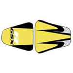2114D シートカバー GSXR 750 2001/SUZUKI ブラック/SURF イエロー/シルバー/シルバー-ブラック BAGSTER (バグスター)