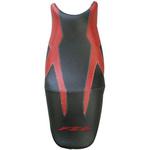 2156E シートカバー FZ6 ダークレッド/ブラック/lダークレッド レター (2004) BAGSTER (バグスター)