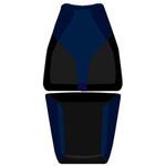 2161I シートカバー BANDIT 650 (07) marine/ブラック レター argent BAGSTER (バグスター)