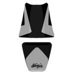 2163E シートカバー ZX 6R アンスラサイト/ブラック ブラック レター (05) BAGSTER (バグスター)