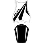2198B シートカバー CBR 1000 FIREBLADE ホワイト/ブラック/ブラック レター (2008) BAGSTER (バグスター)