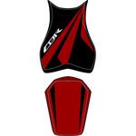 2198D シートカバー CBR 1000 FIREBLADE ライトクラレット/ブラック/ライトグレー lett (08) BAGSTER (バグスター)