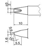 EA304AP-19 直径3.0mm交換用こて先(EA304AP用) エスコ
