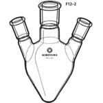 ヘルツ型三ッ口フラスコ F12-2シリーズ 桐山製作所