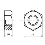 六角ナット 1種 ウィットねじ(SUS316L)(小箱) 大阪魂