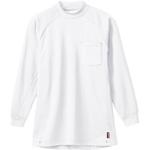 50428 長袖ハイネックシャツ(胸ポケット有) 桑和