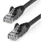 N6PATC50CMBK カテゴリ6 LANケーブル(Cat6) RJ45モールドコネクタ(ツメ折れ防止カバー付き) 50cm ブラック StarTech.com