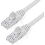 N6PATC15MWH カテゴリ6 LANケーブル(Cat6) RJ45モールドコネクタ(ツメ折れ防止カバー付き) 15m ホワイト StarTech.com