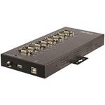 USBシリアルハブ/USB 2.0/RS232,422,485/Windows, Linux, macOS/DINレール設置対応/産業用IP30メタル筐体 StarTech.com