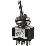 KNITTER-SWITCH トグルスイッチ (On)-On 双極双投(DPDT) KNITTER-SWITCH