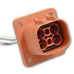 Amphenol 電気自動車用コネクタ, 2列, 4極, 13 → 70A, 800 V ac, オス, オレンジ C10-737487-4AP2 AMPHENOL