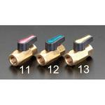 EA496EA-12 NPT1/8”xNPT1/8” ボールバルブ(青) エスコ