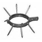 ステンレス 防犯バンド 2×25 6本足 リブ入り 4ッ丁番 オーティス