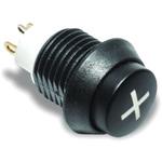 C & K 押しボタンスイッチ 200 mA @ 24 V dc モーメンタリ パネルマウント 青 C & K COMPONENTS