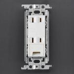 EA940CD-467 125V/15A 埋込コンセント (2口/アースターミナル付) エスコ