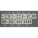 EA940CE-254C プレート (4個/2列/メタル製) エスコ