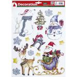 19824 ウィンドウシール 静電タイプ サンタ&ソリ 東京ローソク製造