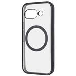 Google Pixel 9a Like standard マグネットアクセサリー対応 衝撃吸収 バンパー マット メタリック ハイブリッドケース / ブラック レイ・アウト Google Pixel 9a Like standard マグネットアクセサリー対応 衝撃吸収 バンパー マット メタリック ハイブリッドケース / ブラック レイ・アウト