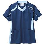 4900350 アシックス メディカルウェア CHM301-0403 ダークブルー×ペールブルー S アズワン