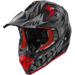 H601FGLBR54 オフロードヘルメット 60.1 GLOOM マットブラック/チタン/レッド サイズ 54/XS GIVI(ジビ)