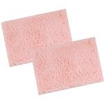 6754 ふわっふわ!マイクロファイバーバスマット シンフォニ 45×60cm ピンク 2枚入 マルナカ