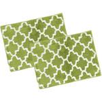 6770 ふわっふわ!マイクロファイバーバスマット パッシオ 45×60cm グリーン 2枚入 マルナカ