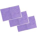 6786 ふわっふわ!マイクロファイバーバスマット マフィン 40×60cm パープル 3枚入 マルナカ