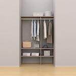 ノエル3 間口4.5尺(1.5M) 奥行450/600mm パイプ+棚板プラン2 南海プライウッド