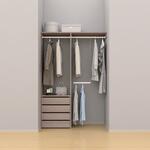 ノエル3 間口4.5尺(1.5M) 奥行450/600mm パイプ+引出しプラン2 南海プライウッド