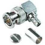 112526 RF/同軸 BNC プラグ R/A 50 Ω クリンプ KEYSTONE