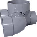 宅内マス 90°合流段差付(枝管180°回転型) 東栄管機